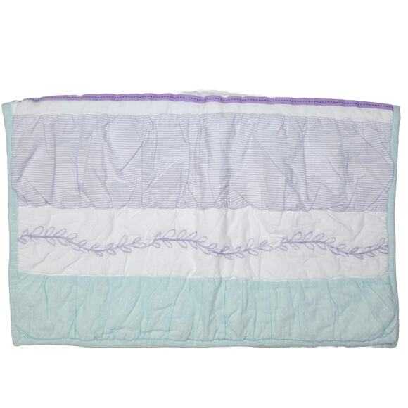 Pottery Barn Kids Standard Pillow Sham BAILEY Pink Ruffle Quilted Pastel Nursery - Picture 12 of 16